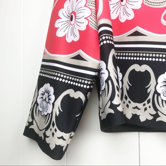 DN Design black and coral floral jacket 65 - Picture 3 of 5